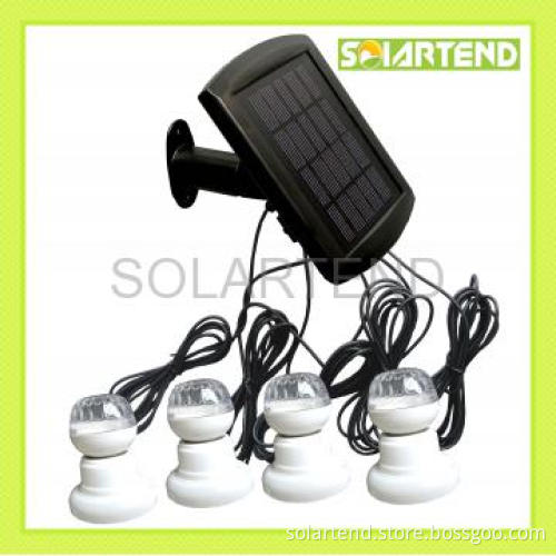 Mini Solar Light with 4 LED Bulbs
